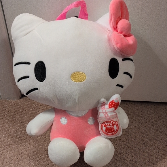 Bioworld Other - Bioworld Hello Kitty Figural Plush Backpack with Pink Accents NWT
